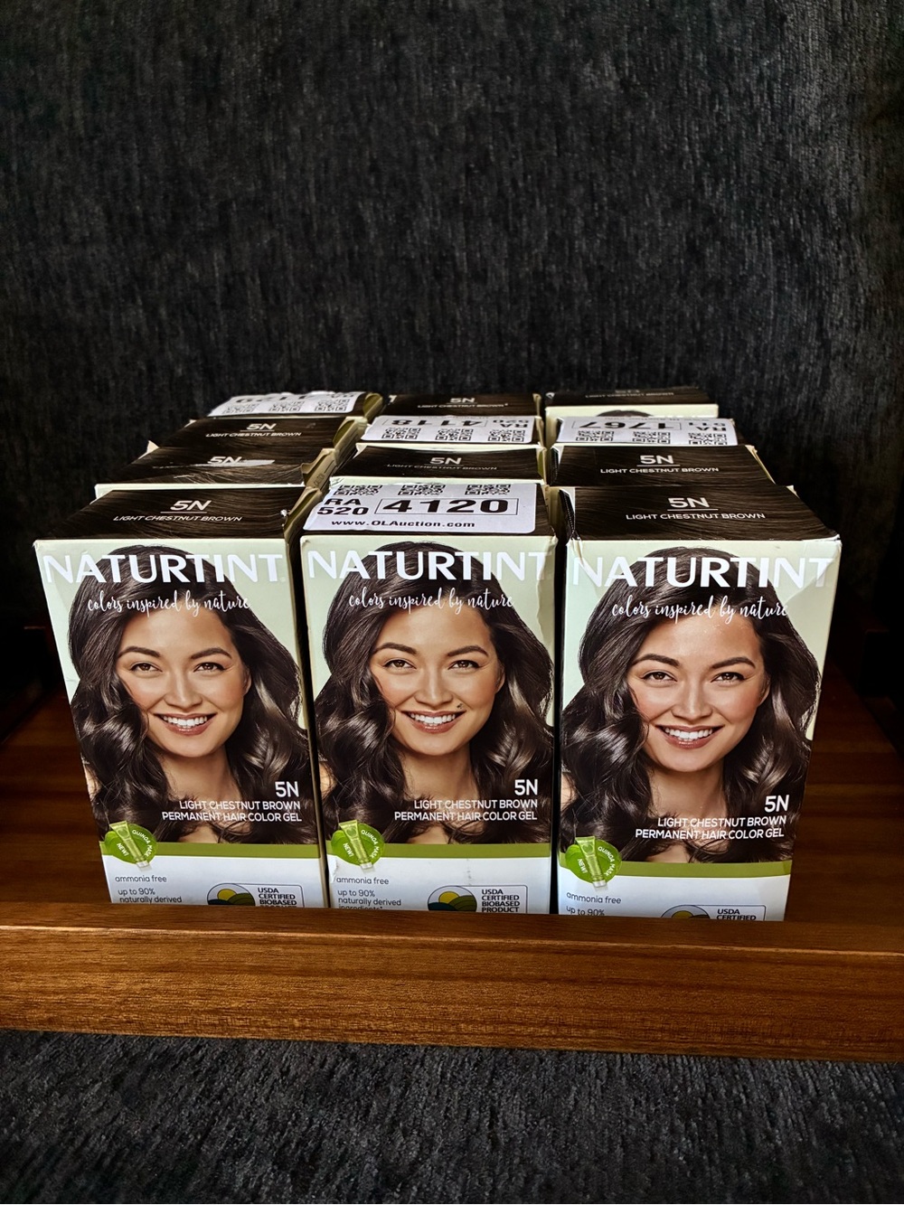 5N Light Chestnut Brown Permanent Hair Color Gel - 12 packs